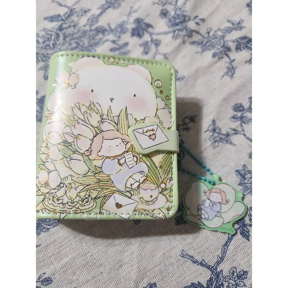 Mini Notebook Kawaii Girl Character Bear Keychain Paper Journal A7
